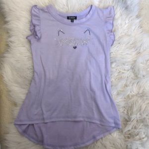 Zunie Girls ruffle sleeveless top